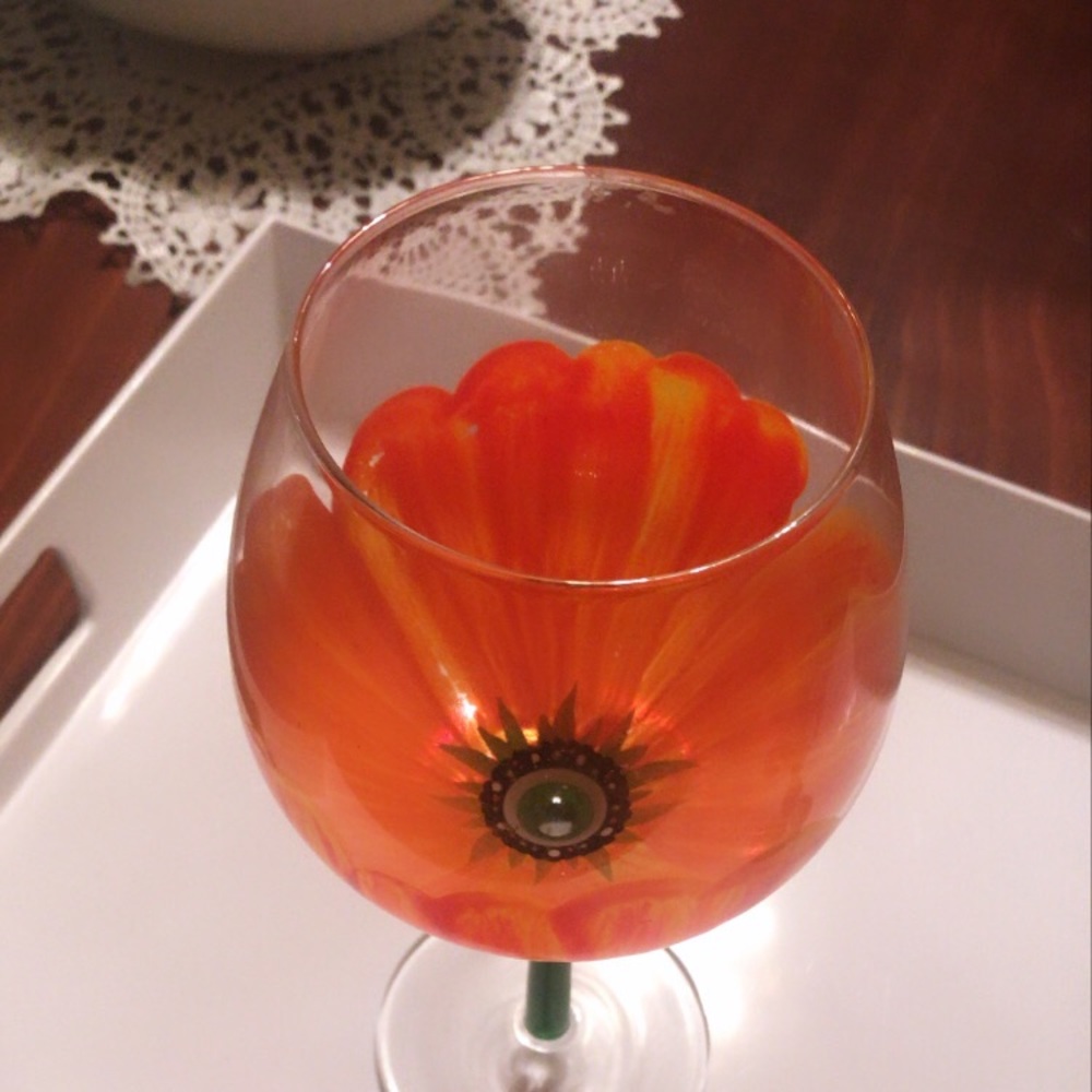 Handpainted glass